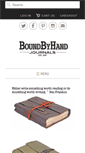 Mobile Screenshot of boundbyhandjournals.com